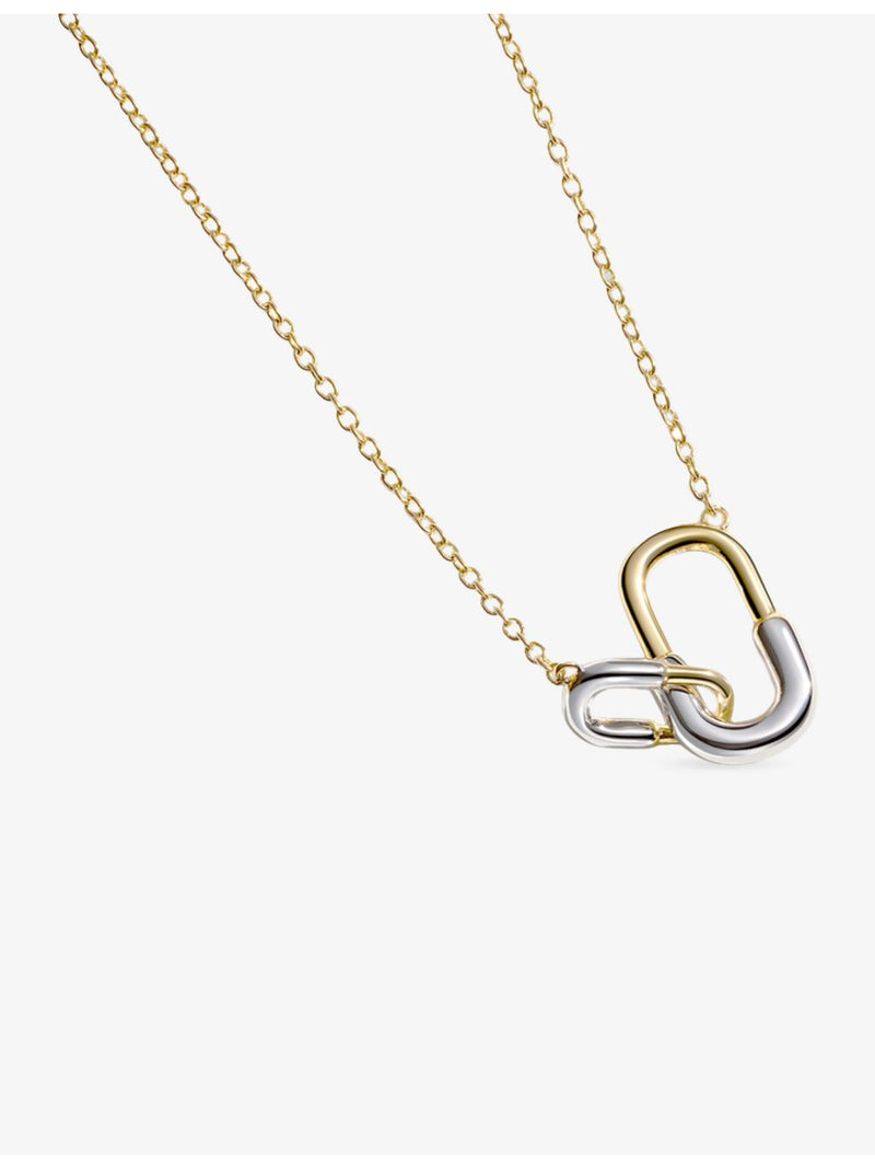 Astley Clarke U-Hoop necklace 18ct gold-plated sterling silver - British product