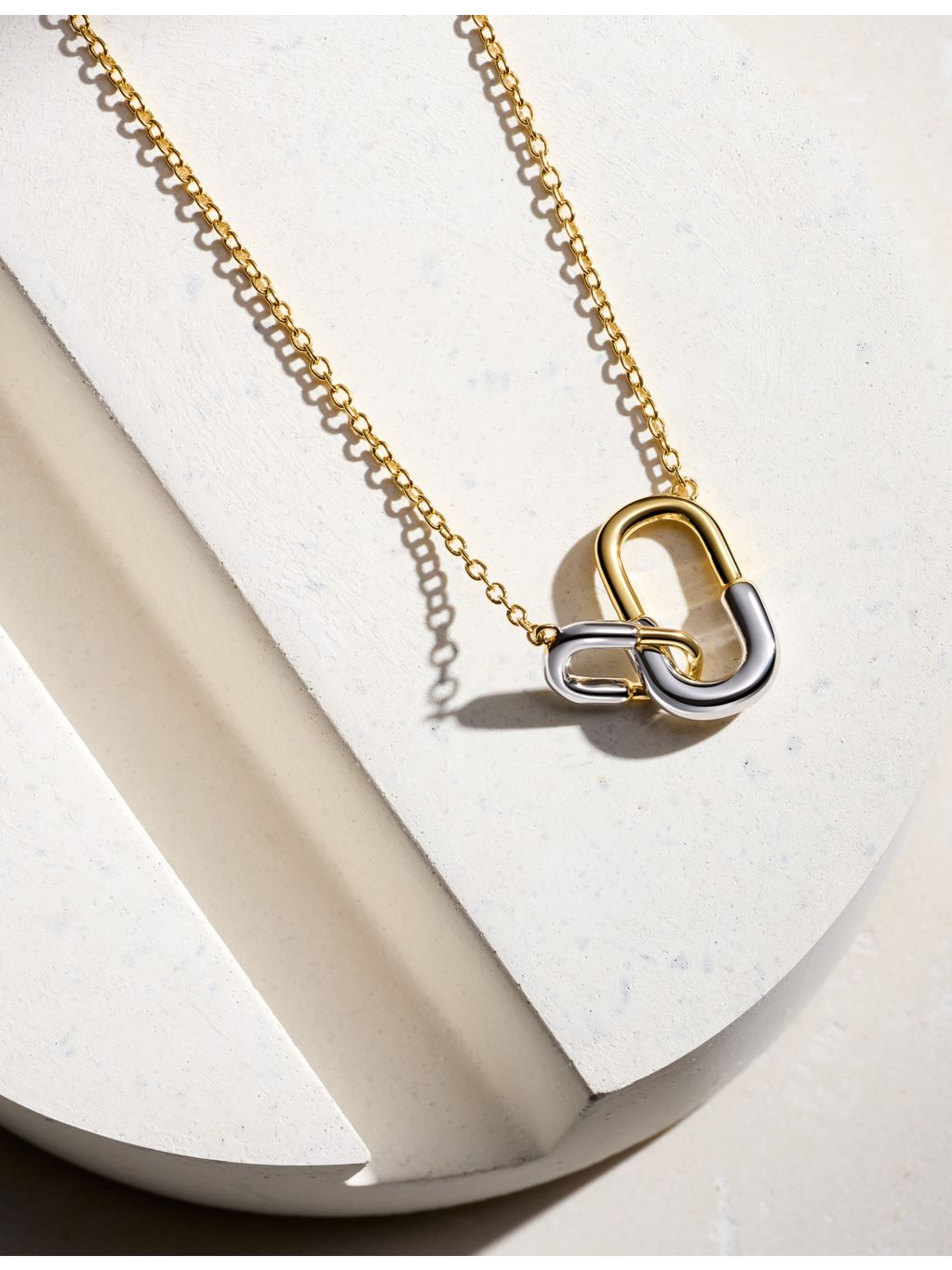 Astley Clarke U-Hoop necklace 18ct gold-plated sterling silver - British product