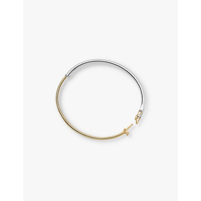 selfridges Astley Clarke Aurora 18ct Yellow-Gold Plated Sterling-Silver Bangle Bracelet- Buy online at McGrocer