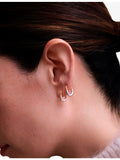 Astley Clarke gold plated sterling silver huggie earrings 1.3cm (British brand)