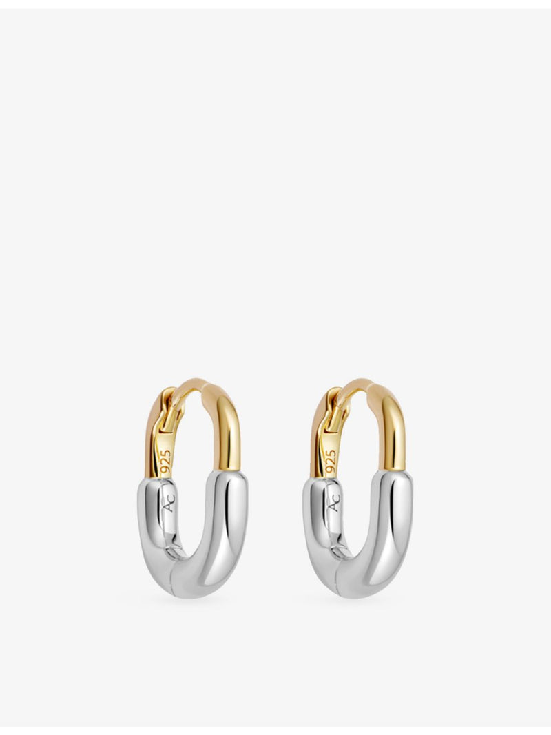 Astley Clarke gold plated sterling silver huggie earrings 1.3cm (British brand)