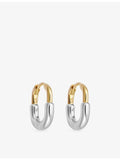Astley Clarke gold plated sterling silver huggie earrings 1.3cm (British brand)