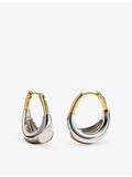Astley Clarke Aurora U-Hoop gold hoop earrings 1.3cm, imported from the UK