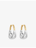 Astley Clarke Aurora U-Hoop gold hoop earrings 1.3cm, imported from the UK