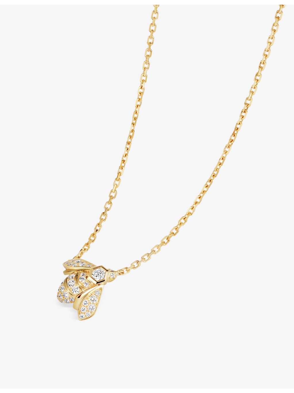 Chaumet bee diamond pendant necklace 18ct yellow gold, imported from the UK