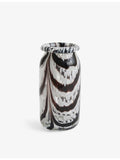 HAY Splash swirl-pattern glass vase 20.5cm (British brand)