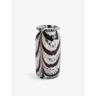 selfridges HAY Splash Swirl-Pattern Glass Vase 20.5cm- Buy online at McGrocer