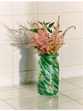 HAY Splash swirl-pattern glass vase 20.5cm (British brand)