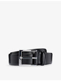 BOSS leather belt branded buckle 3.5cm, UK version