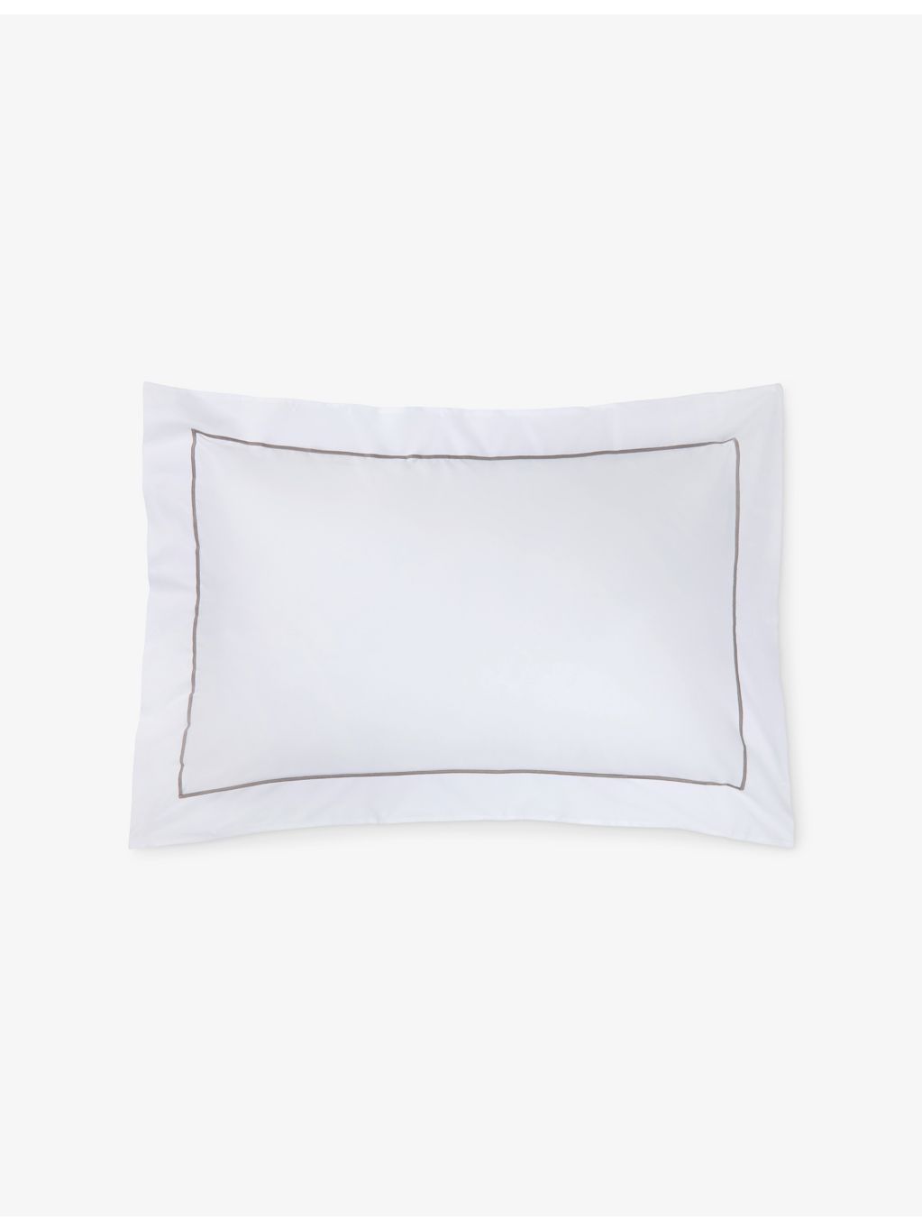 The Little White Company Savoy Oxford cotton pillowcase standard, UK version