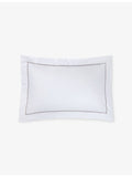 The Little White Company Savoy Oxford cotton pillowcase standard, UK version