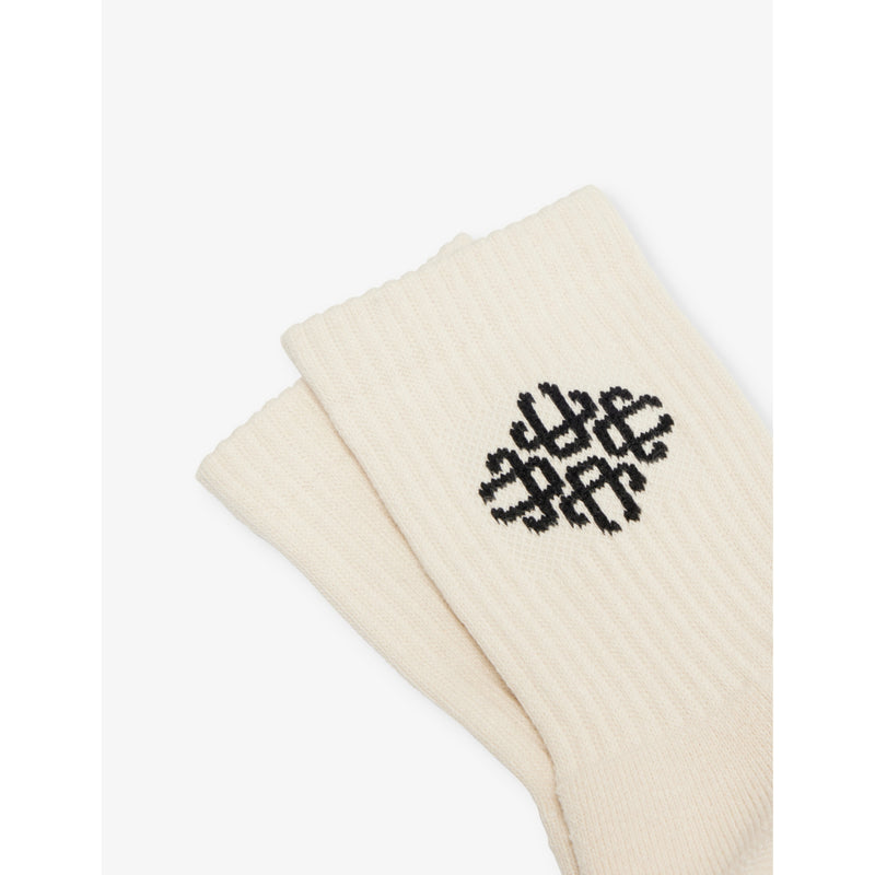 Couture Club emblem knitted socks cotton blend - British product
