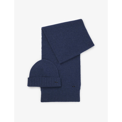 selfridges BOSS Wool-Blend Scarf and Beanie Hat Set- Buy online at McGrocer
