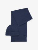 BOSS wool-blend scarf and beanie hat set - British product