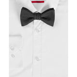 HUGO micro-dot silk bow tie pre-tied 10.6cm, imported from the UK