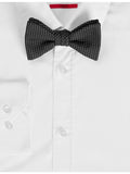 HUGO micro-dot silk bow tie pre-tied 10.6cm, imported from the UK