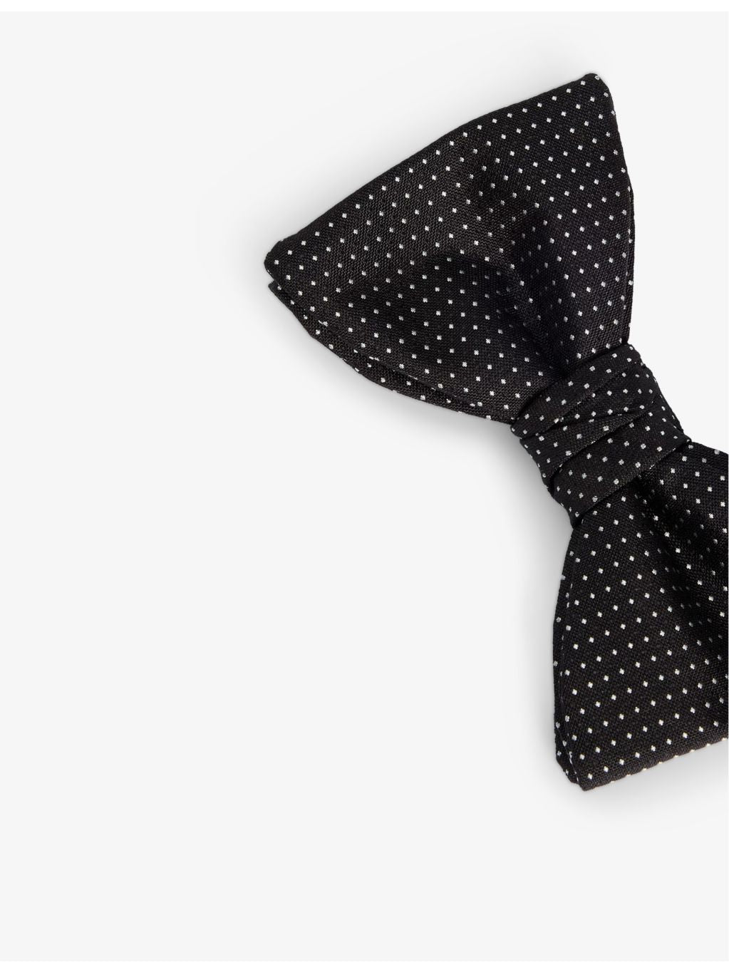 HUGO micro-dot silk bow tie pre-tied 10.6cm, imported from the UK