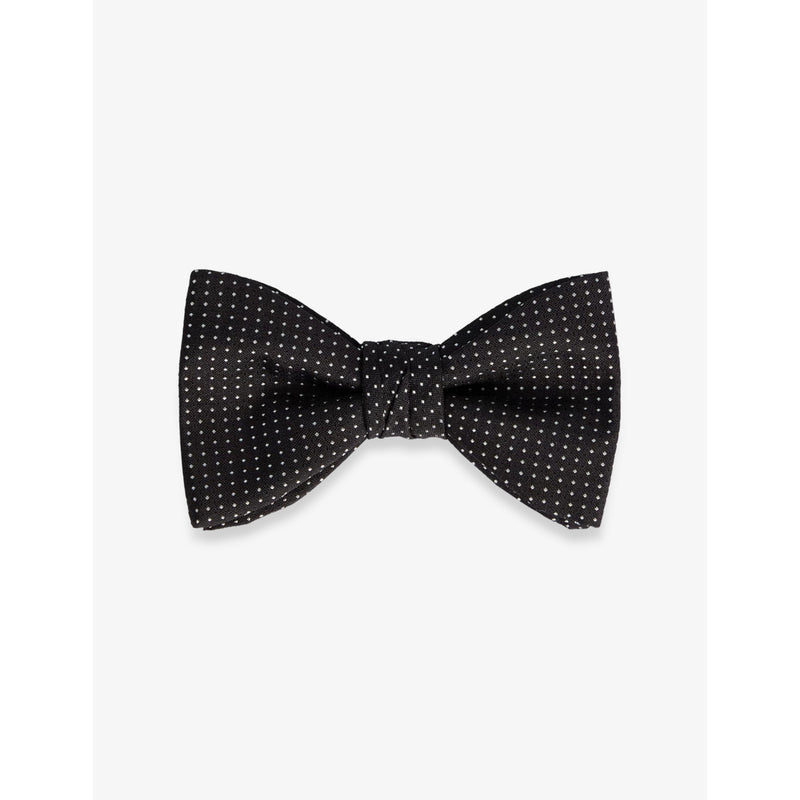HUGO micro-dot silk bow tie pre-tied 10.6cm, imported from the UK