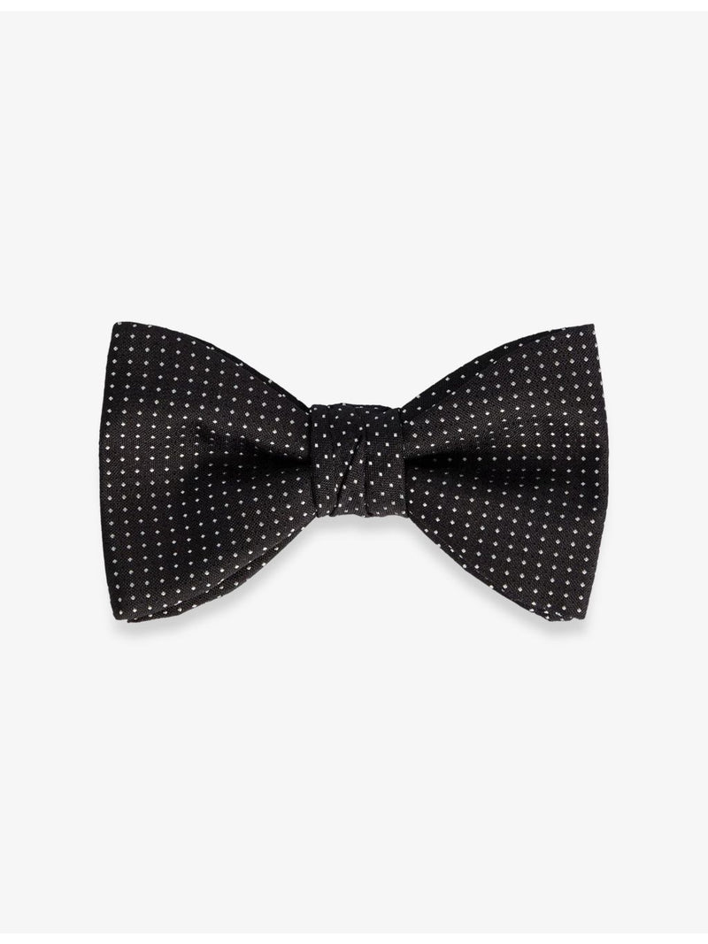 HUGO micro-dot silk bow tie pre-tied 10.6cm, imported from the UK