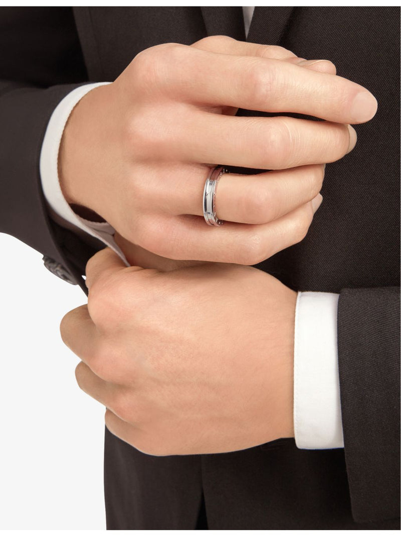 Bvlgari B.zero1 ring 18ct white gold, imported from the UK