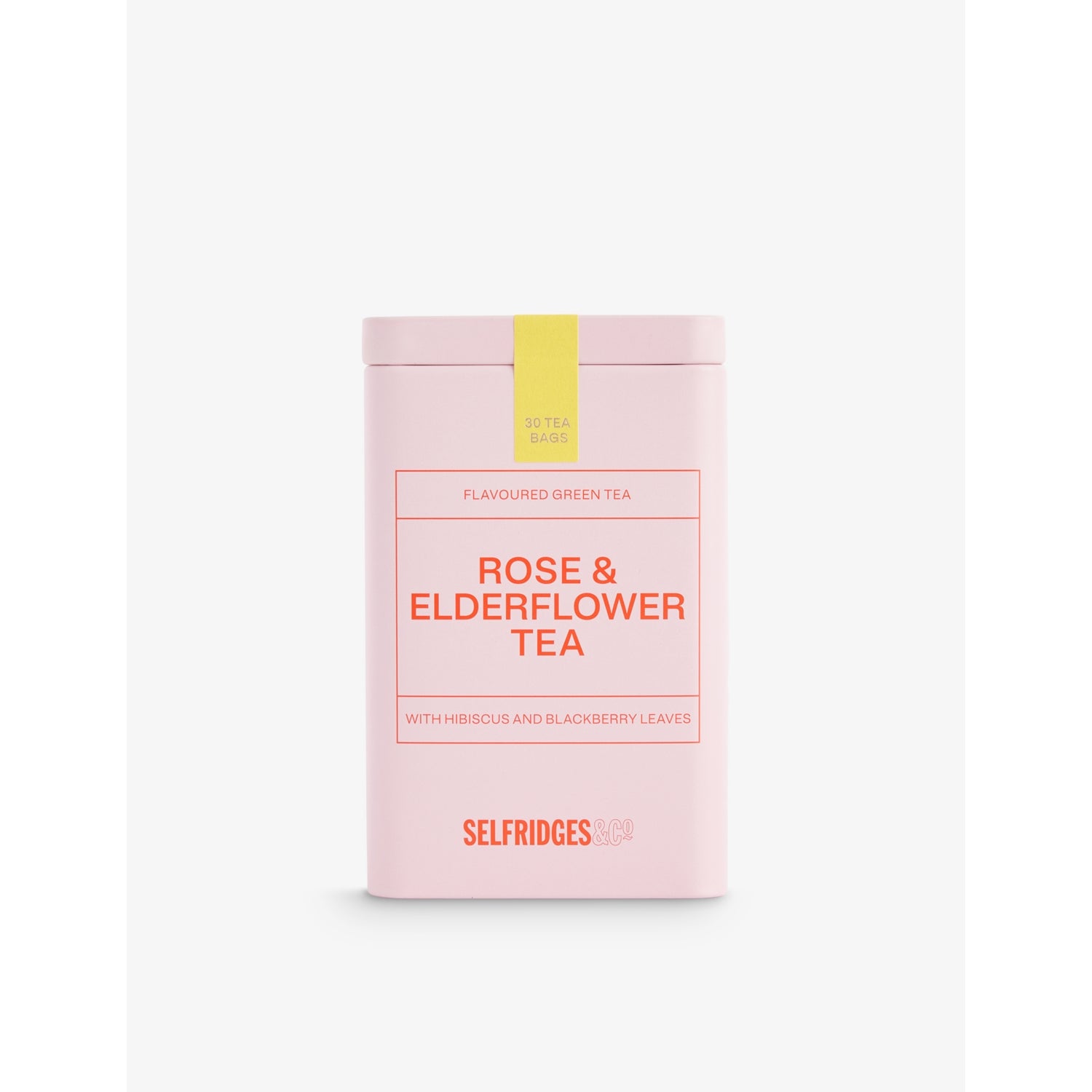 Selfridges Edit rose and elderflower tea tin 60g (British brand)