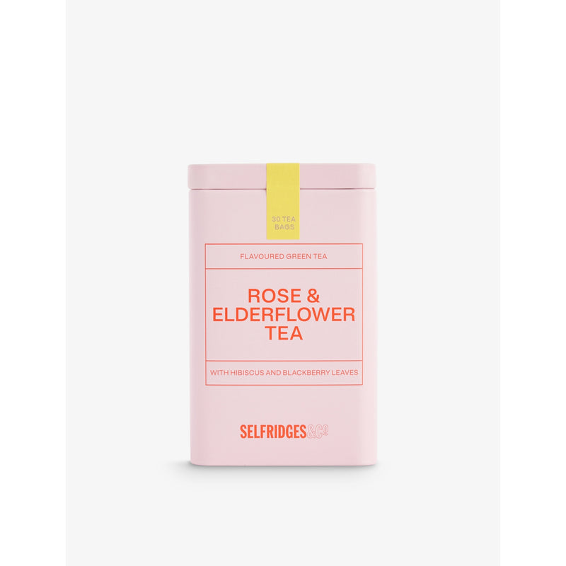 Selfridges Edit rose and elderflower tea tin 60g (British brand)