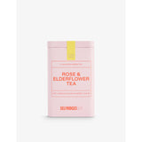 Selfridges Edit rose and elderflower tea tin 60g (British brand)