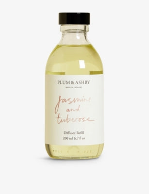 Plum & Ashby jasmine and tuberose diffuser refill 200ml - British product
