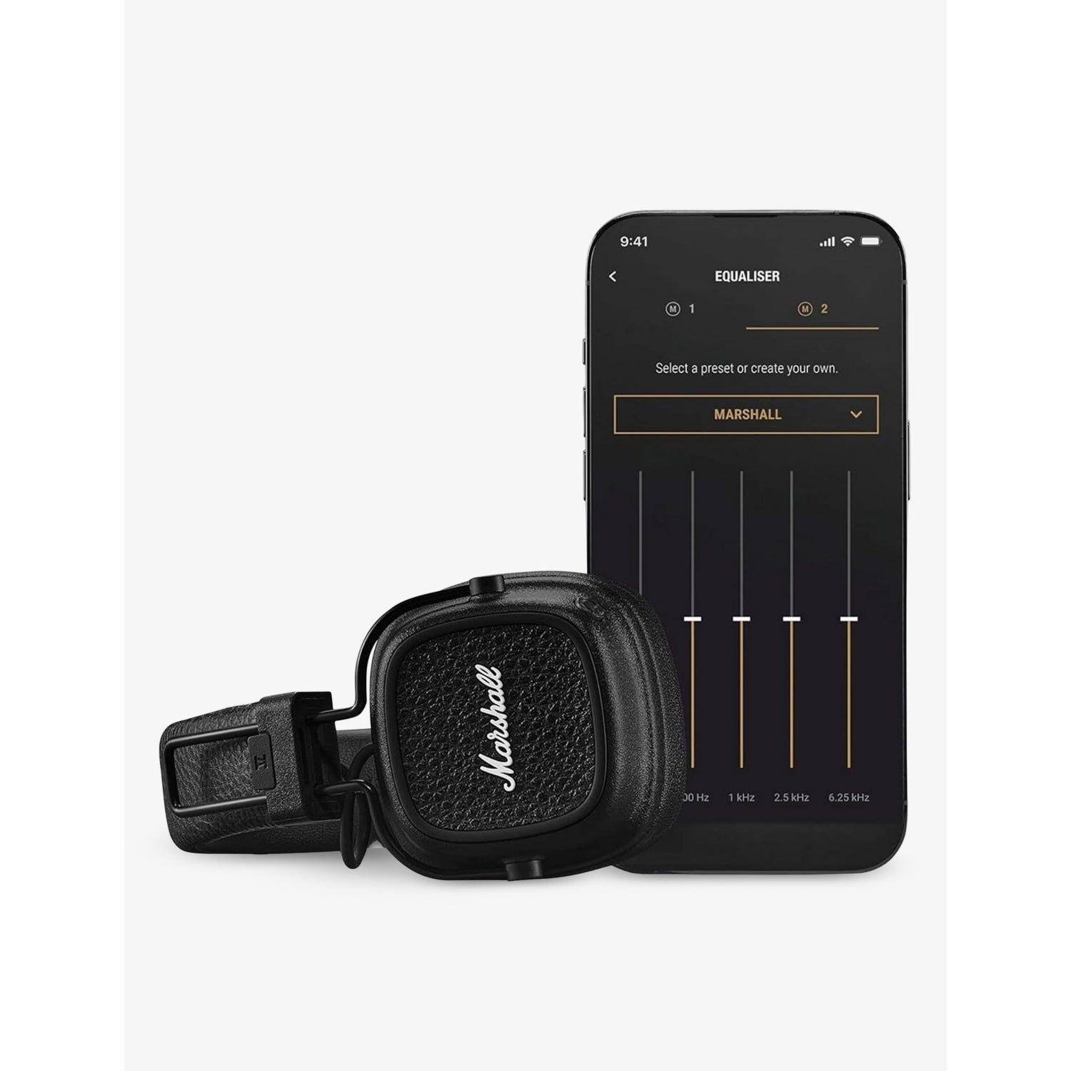 Marshall Major V wireless on-ear headphones, imported from the UK
