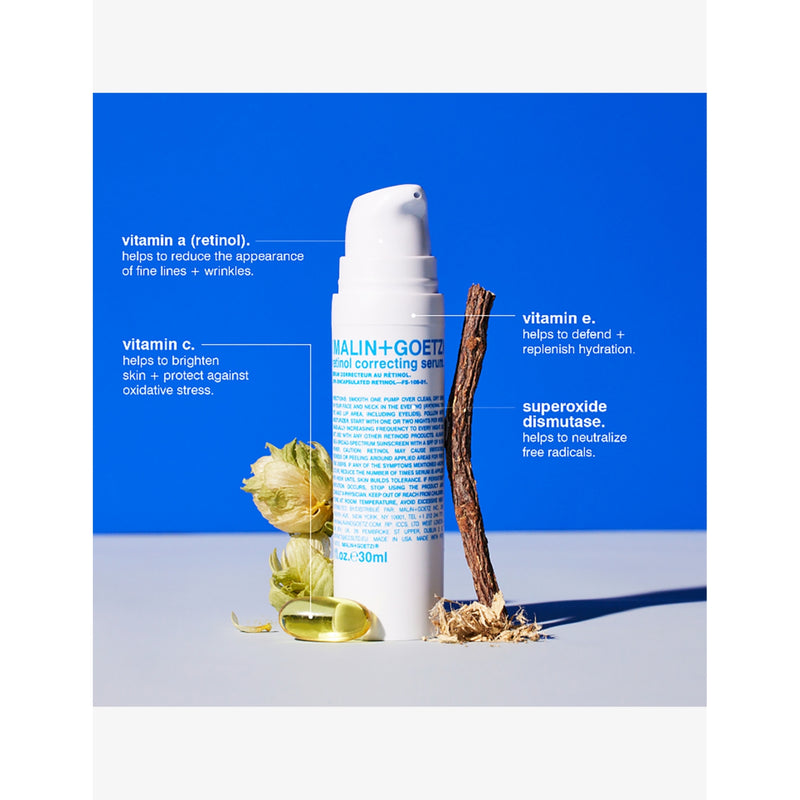 Malin+Goetz retinol correcting serum 30ml, imported from the UK