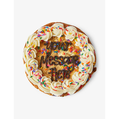 selfridges Personalised Vanilla-Iced 7-Inch Cookie 400g- Buy online at McGrocer