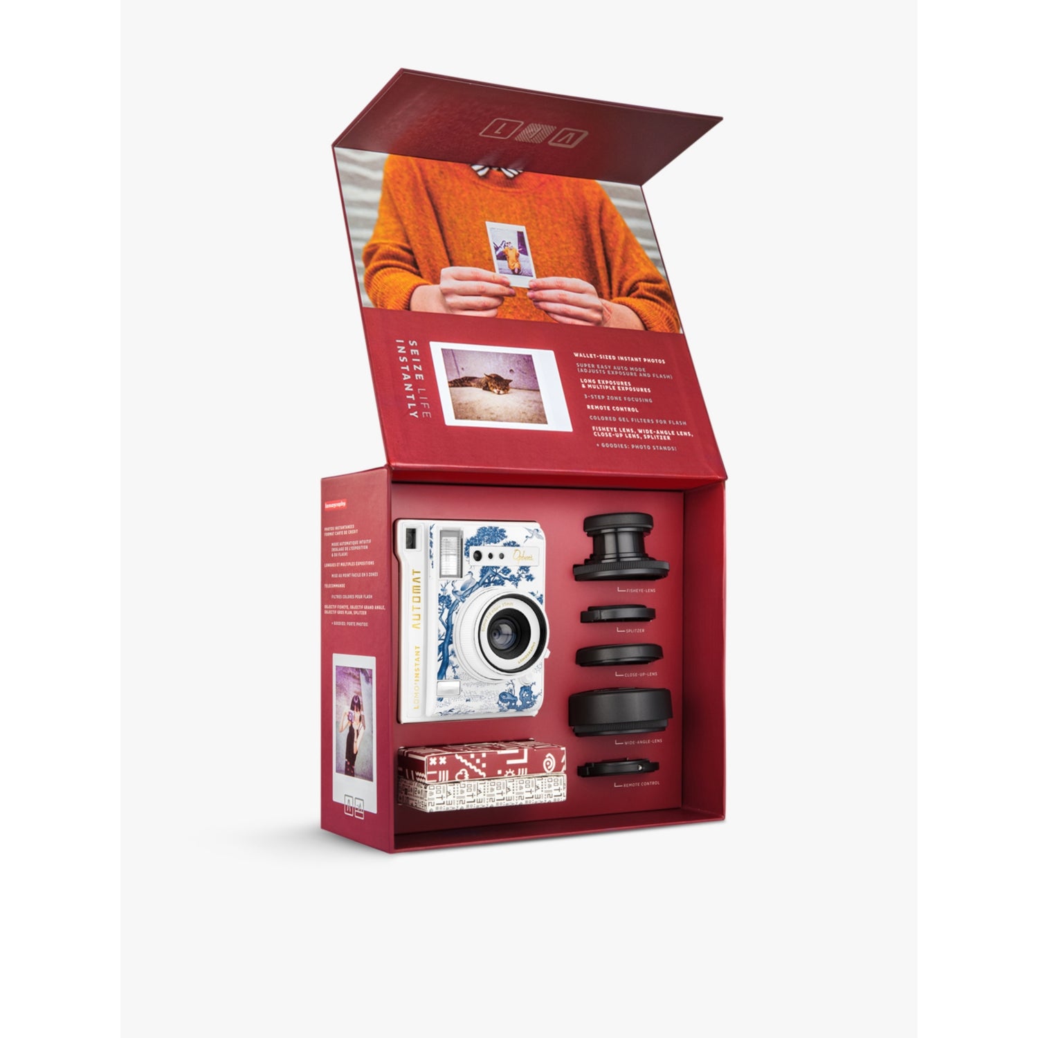 Lomo'Instant Opebeni instant camera with lens attachments (British brand)