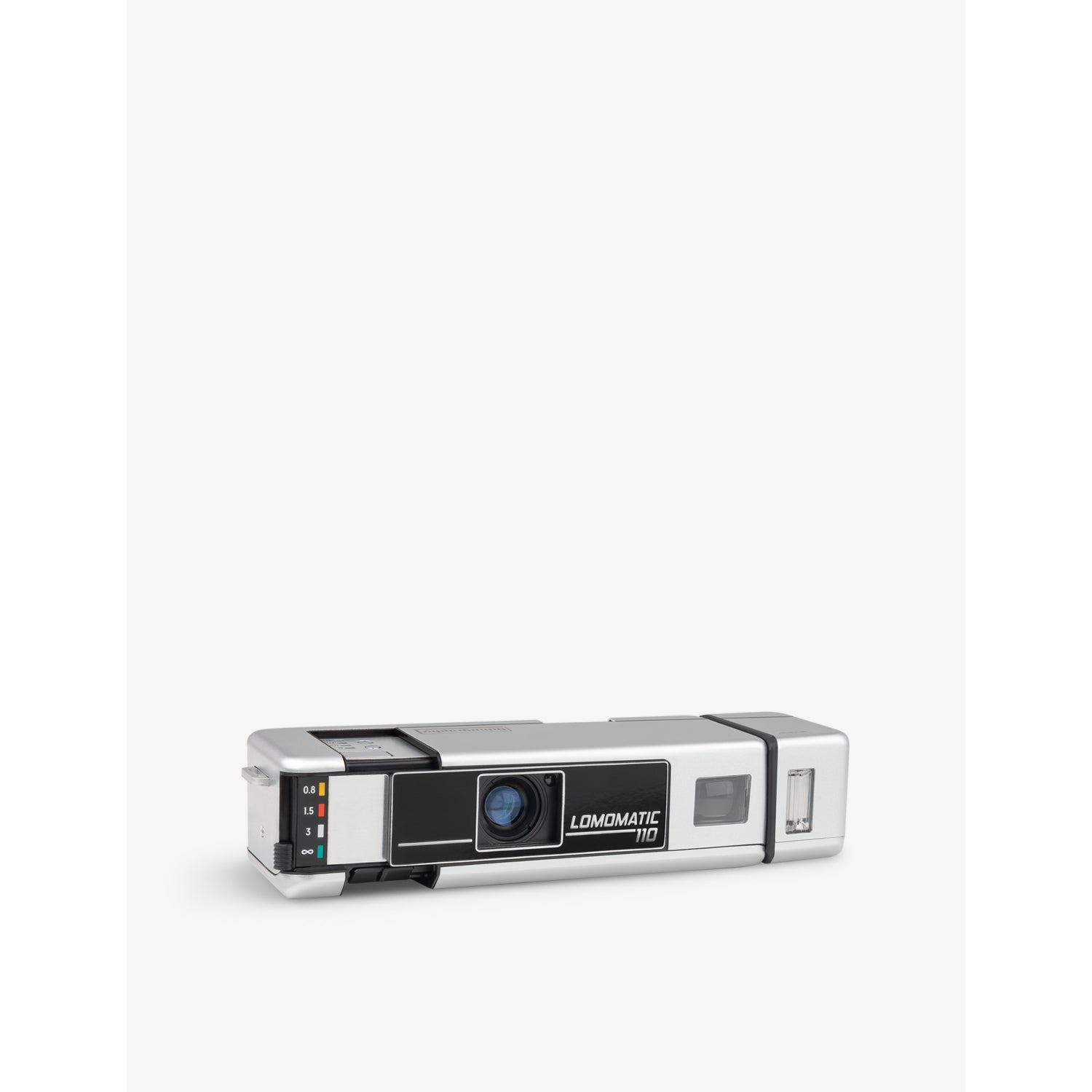 Lomomatic 110 compact analogue camera with flash - British product