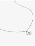 Monica Vinader May birthstone sterling silver necklace 41-46cm (British brand)