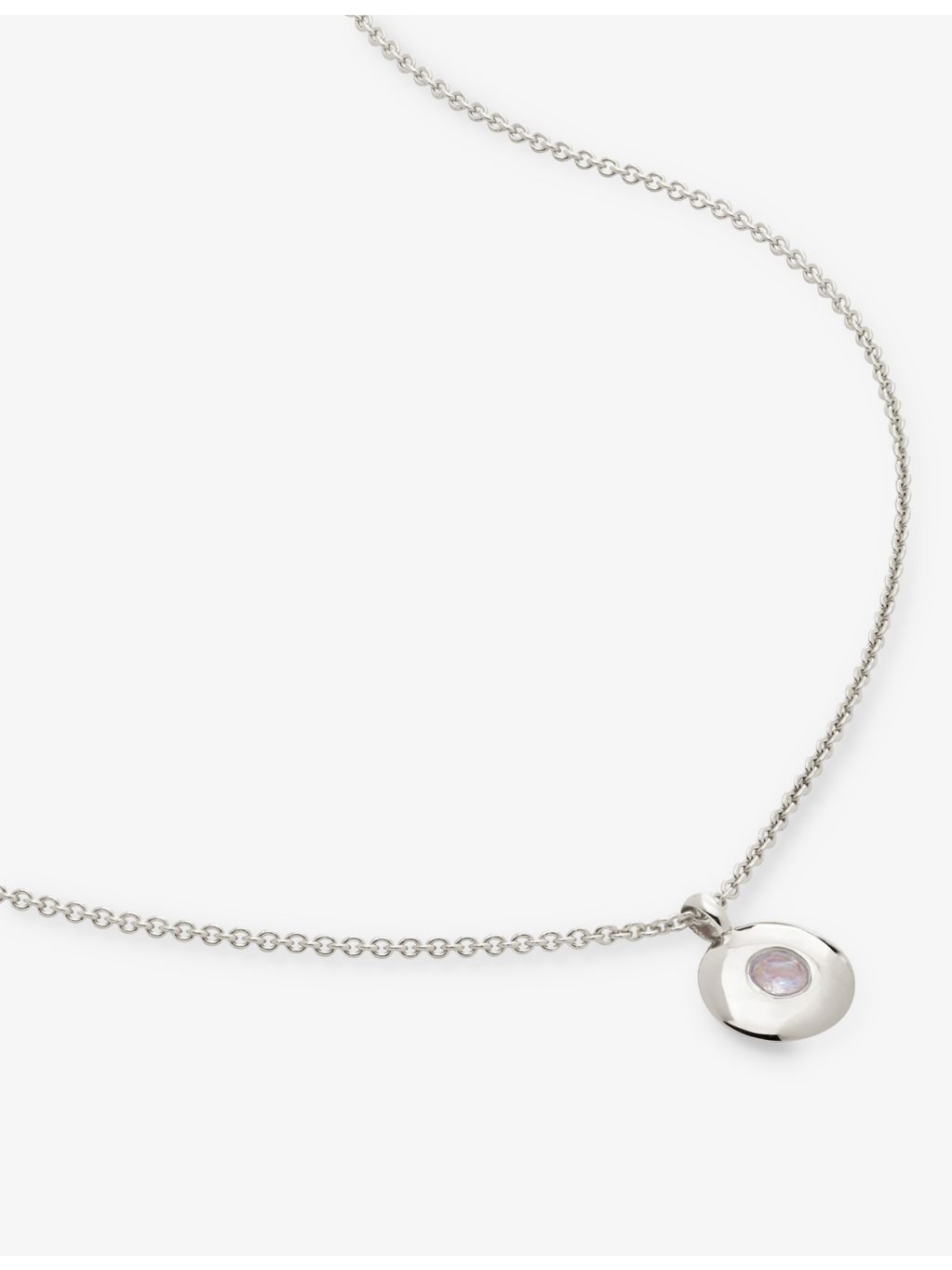 Monica Vinader June Birthstone sterling silver necklace, UK version