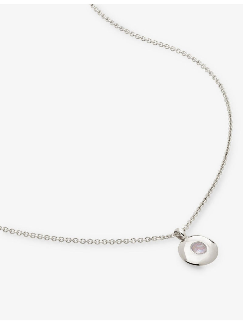 Monica Vinader June Birthstone sterling silver necklace, UK version
