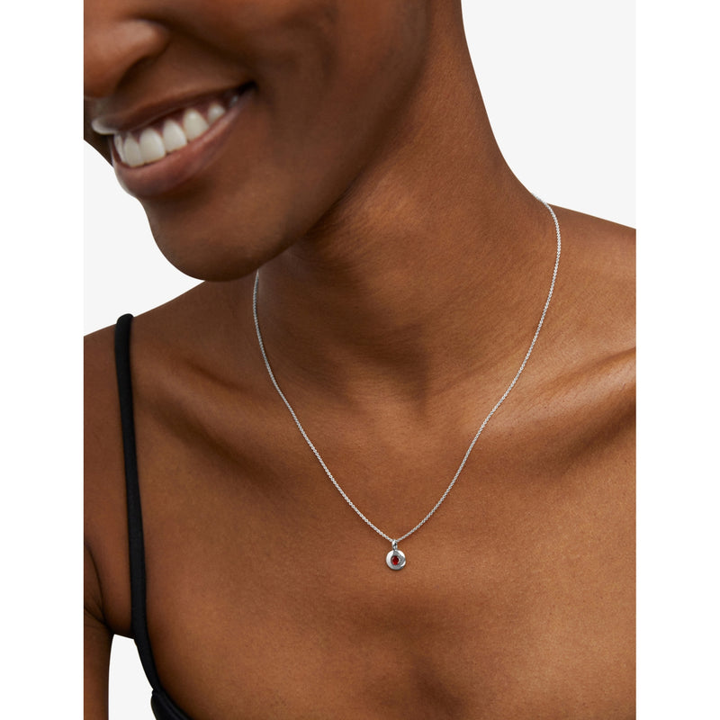 Monica Vinader July birthstone necklace 41-46cm, imported from the UK