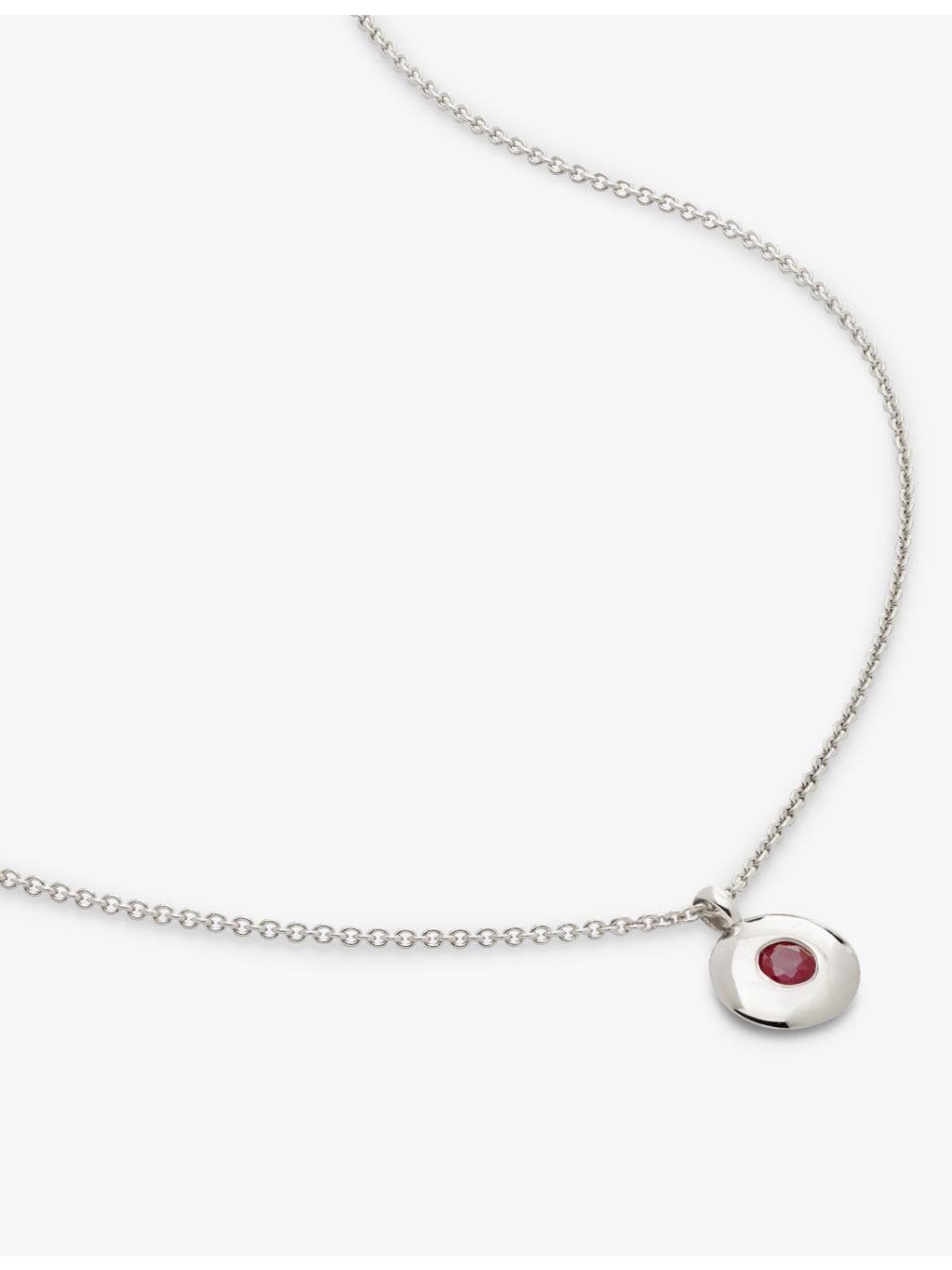 Monica Vinader July birthstone necklace 41-46cm, imported from the UK