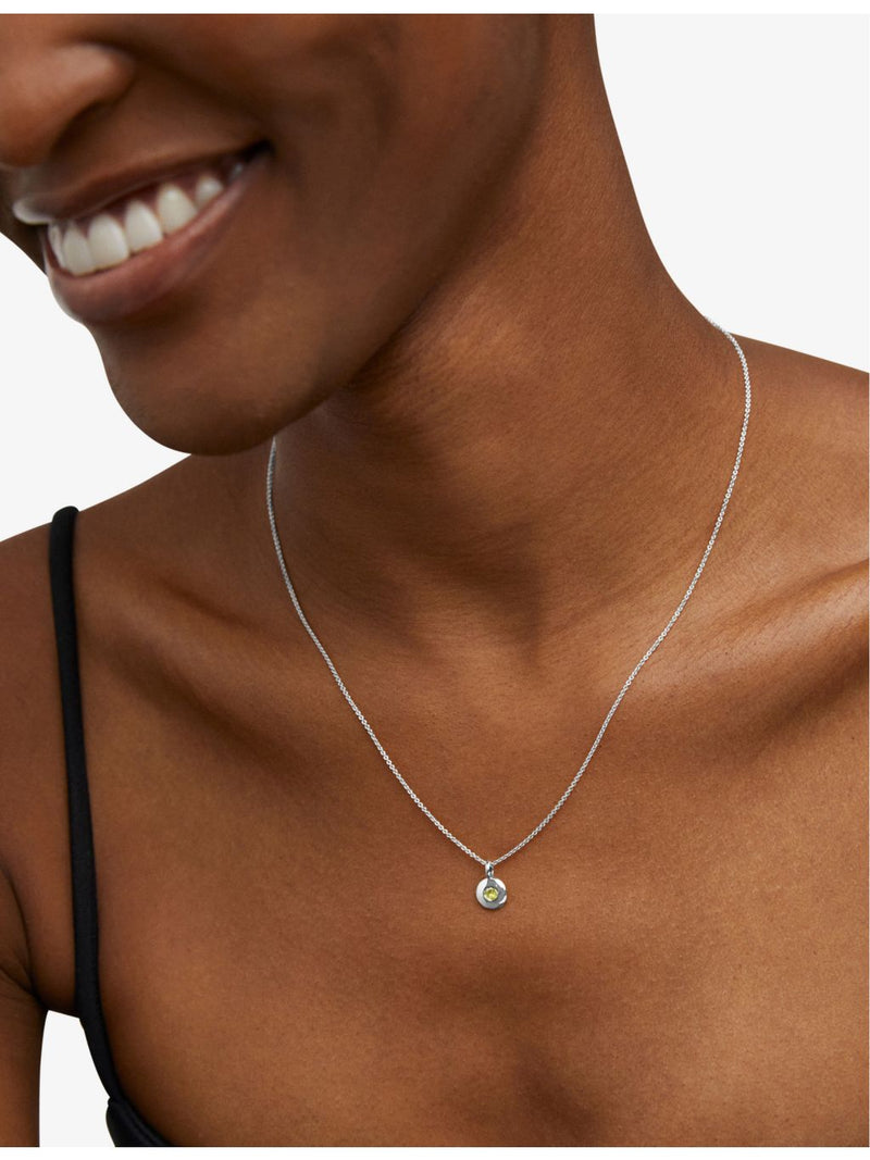 Monica Vinader peridot necklace in sterling silver - British product