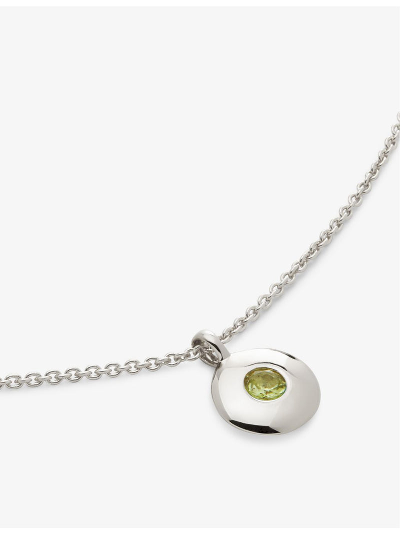 Monica Vinader peridot necklace in sterling silver - British product