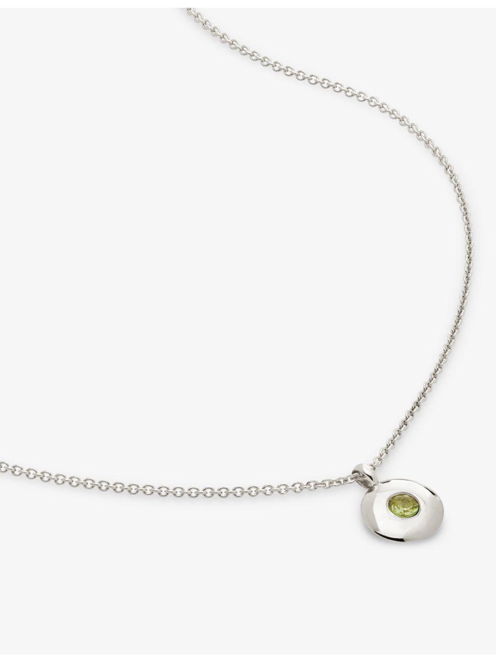 Monica Vinader peridot necklace in sterling silver - British product