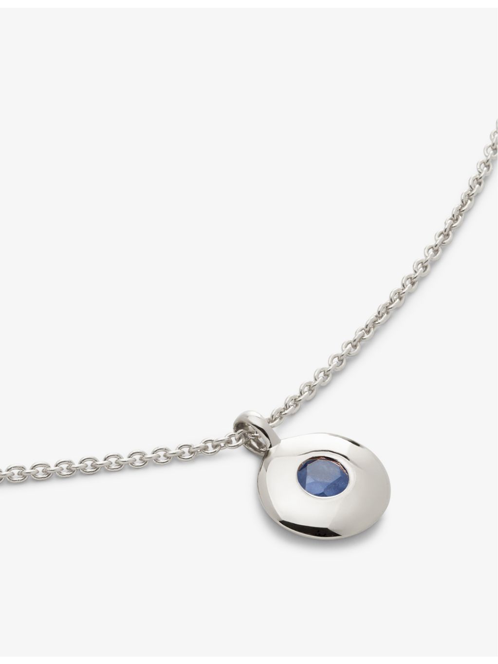 Monica Vinader blue sapphire necklace 46cm (British brand)