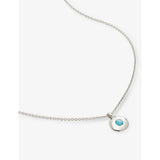 Monica Vinader turquoise pendant necklace sterling silver, UK version