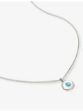 Monica Vinader turquoise pendant necklace sterling silver, UK version