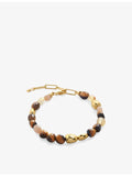 Monica Vinader Rio beaded bracelet in gold-plated sterling silver (British brand)