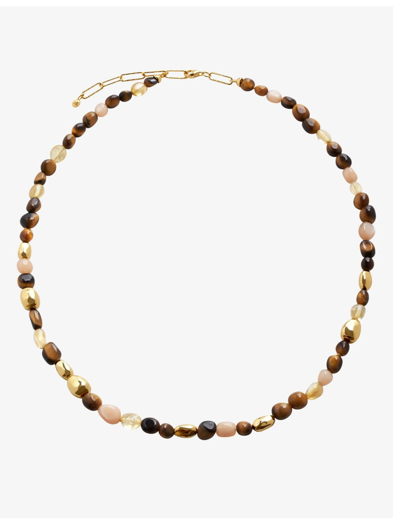 Monica Vinader Rio gold-plated sterling silver necklace, imported from the UK
