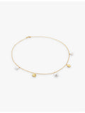 Monica Vinader keshi pearl pendant necklace yellow gold vermeil, UK version