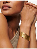 Monica Vinader Capri 18ct gold vermeil cuff bracelet, imported from the UK