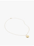 Monica Vinader 14ct yellow gold locket necklace 41-46cm chain, UK version