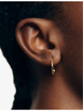 Monica Vinader 14ct yellow gold small hoop earrings - British product